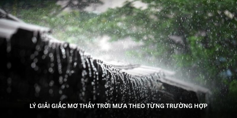 Lý giải giấc mơ thấy trời mưa theo từng trường hợp