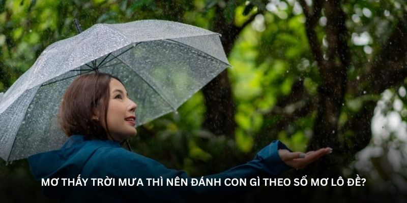 Mơ thấy trời mưa thì nên đánh con gì theo sổ mơ lô đề?