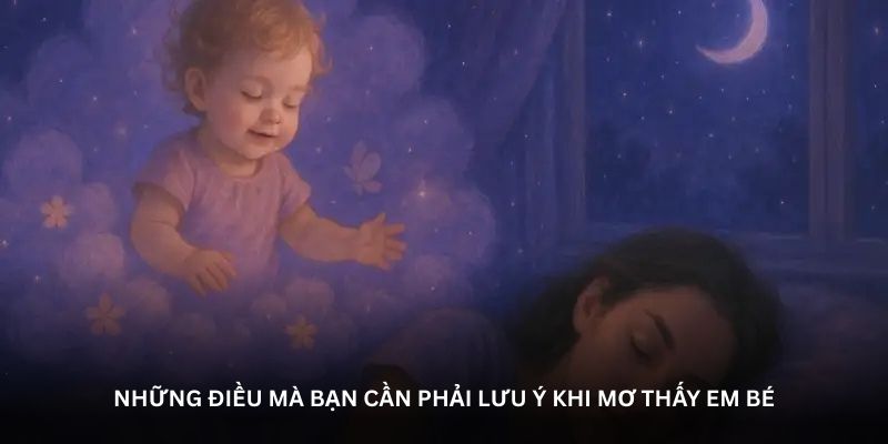 Những điều mà bạn cần phải lưu ý khi mơ thấy em bé