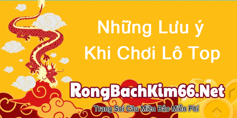 Những lưu ý khi chơi lô top hôm nay